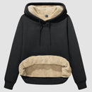 Sherpa-hoodie med premiumfleece på insidan och känguruficka