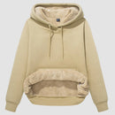 Sherpa-hoodie med premiumfleece på insidan och känguruficka