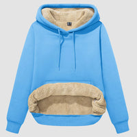 Sherpa-hoodie med premiumfleece på insidan och känguruficka