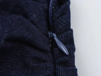 Ärmlös miniklänning i smal denim