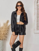 Aleece svart ekojacka med åtstramningseffekt nedtill