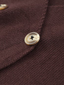 Långärmad stickad cardigan topp