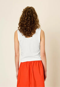 Enkel tank top i bomullsblandning