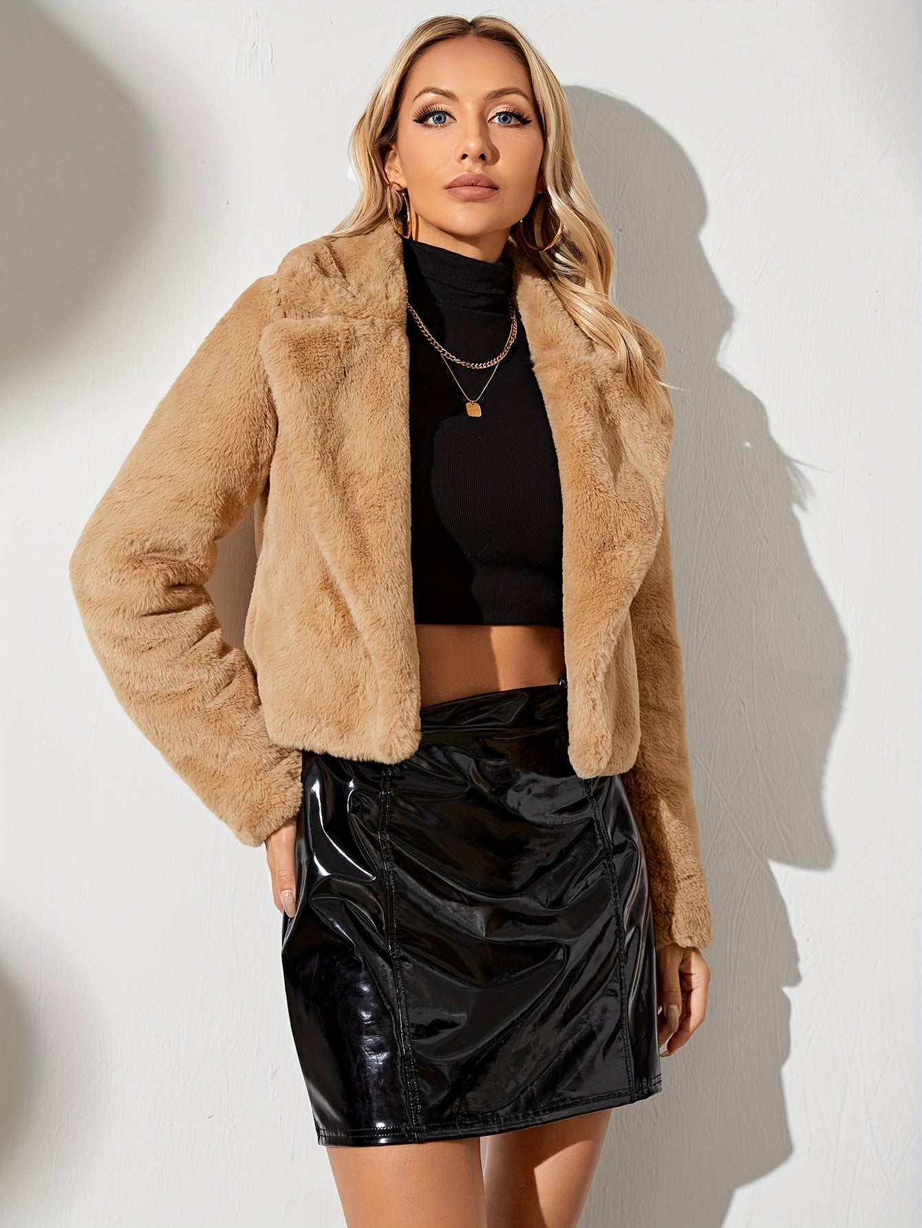 Mjuk blazer med öppen front