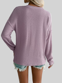 V-ringad tröja, avslappnad stil