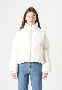 Vadderad jacka med textur