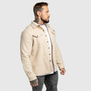 Arlo beige jacka med knappar och långa ärmar