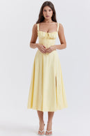 Esme buttercup bustier midi-sommarklänning
