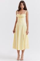 Esme buttercup bustier midi-sommarklänning