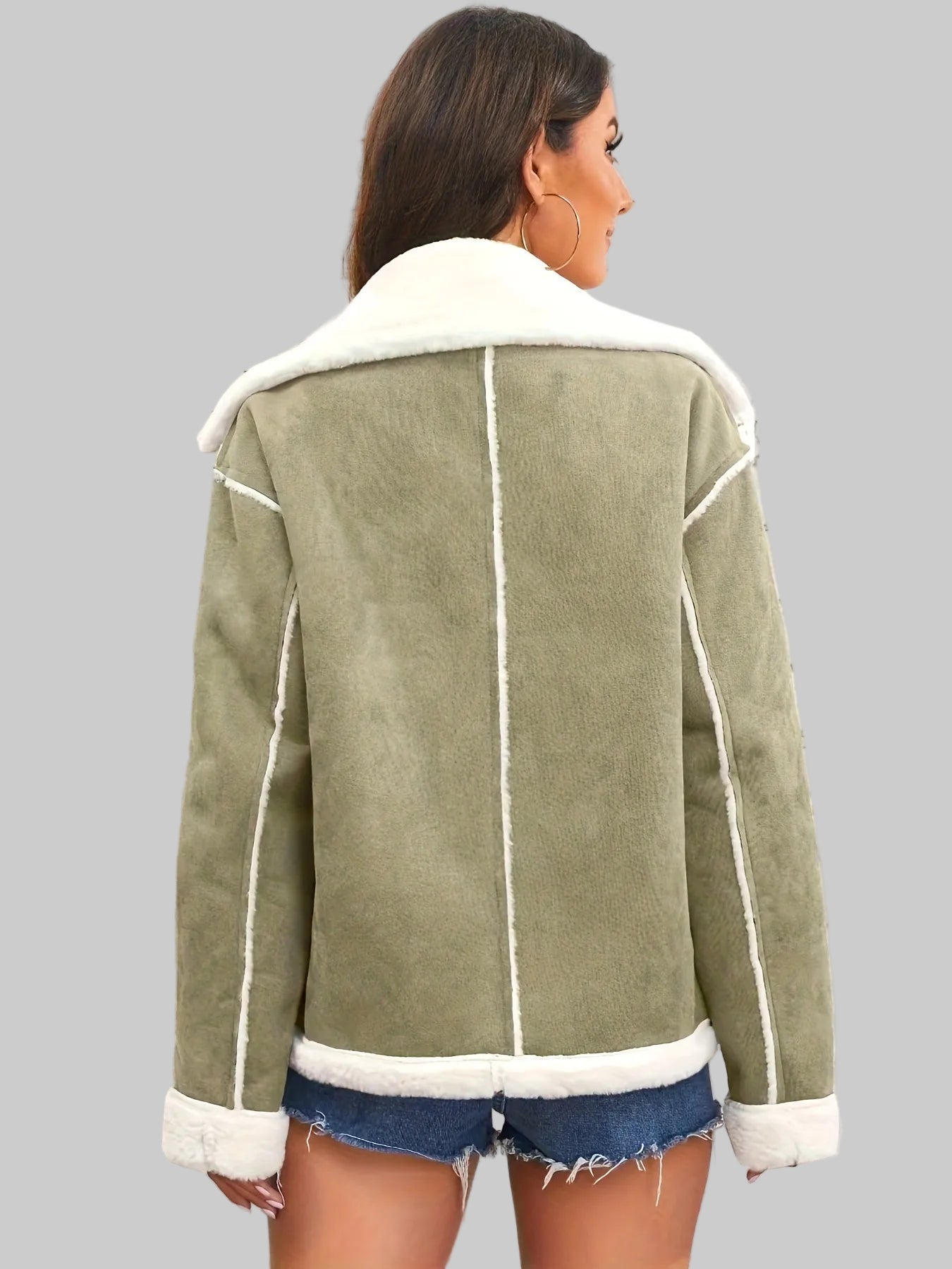 NYLA tjock vinterjacka med långa ärmar