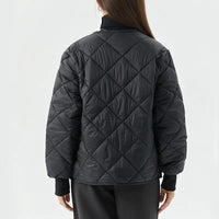 VIKY vinterjacka i bomull med rund krage och fickor