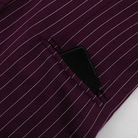 Lös elegant randig blazer