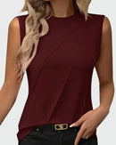 Vivy sleeveless round neck T-shirt