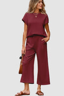 Vivy tvådelat set med enfärgad textur