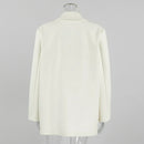 Chloe elegant vit jacka med knappar