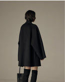 Veronny elegant höstkappa med dubbla rader knappar