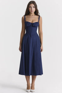 Mavie bustier midiklänning