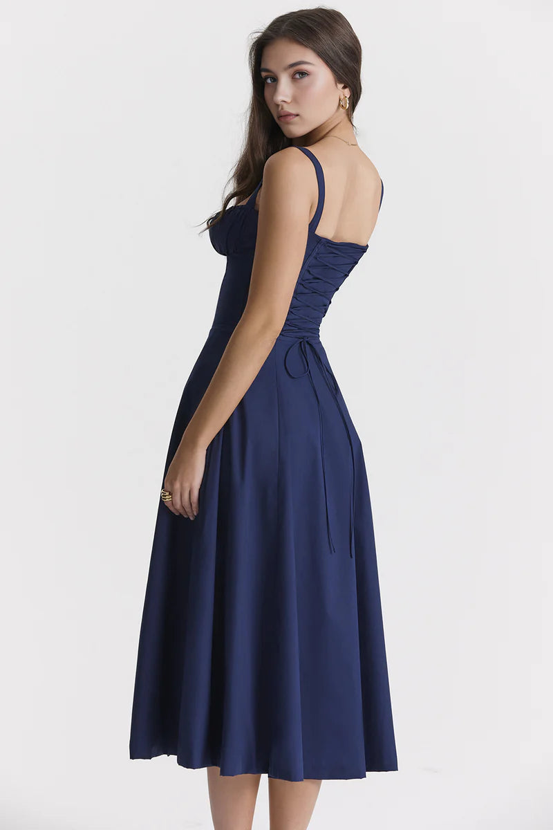 Mavie bustier midiklänning