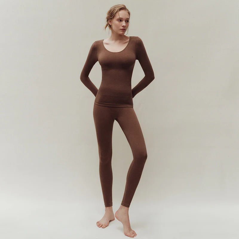 Termo Ela-dräkt av ull med fleece