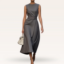 Alla ärmlös klänning, med bälte, med dragkedja baktill