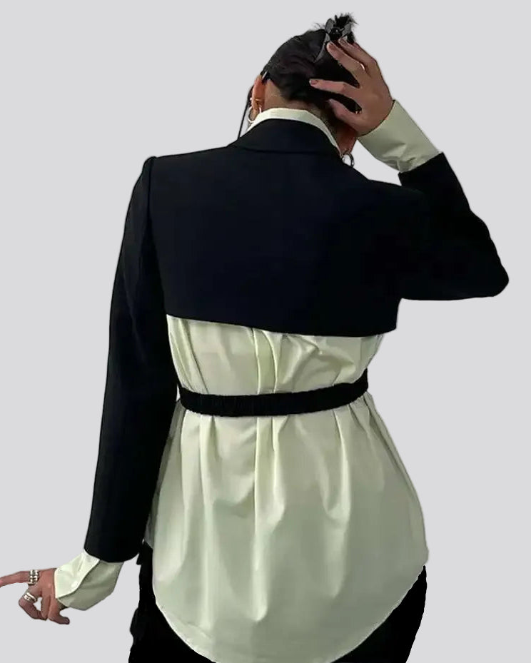 Lizza skjorta i svart och vit