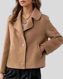 Kaya kort jacka med knappar framtill