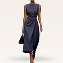 Alla ärmlös klänning, med bälte, med dragkedja baktill