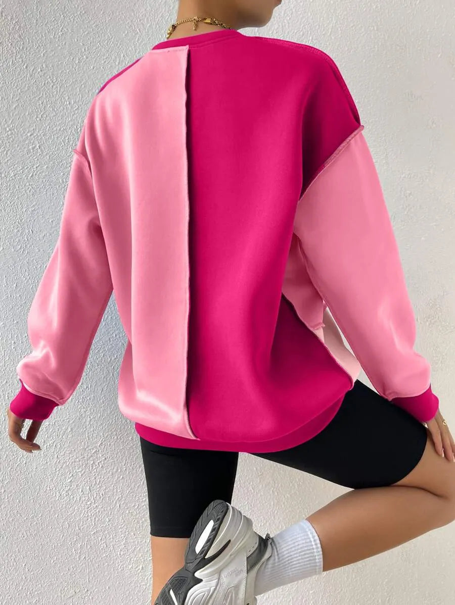 MOOSTA rosa termotröja med sömmar upptill och nedhasade axlar