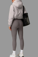 Marseel fleecejacka med huva och dragkedja