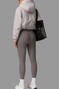 Marseel fleecejacka med huva och dragkedja