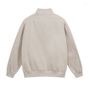 Bomullsjacka med dragkedja och fickor