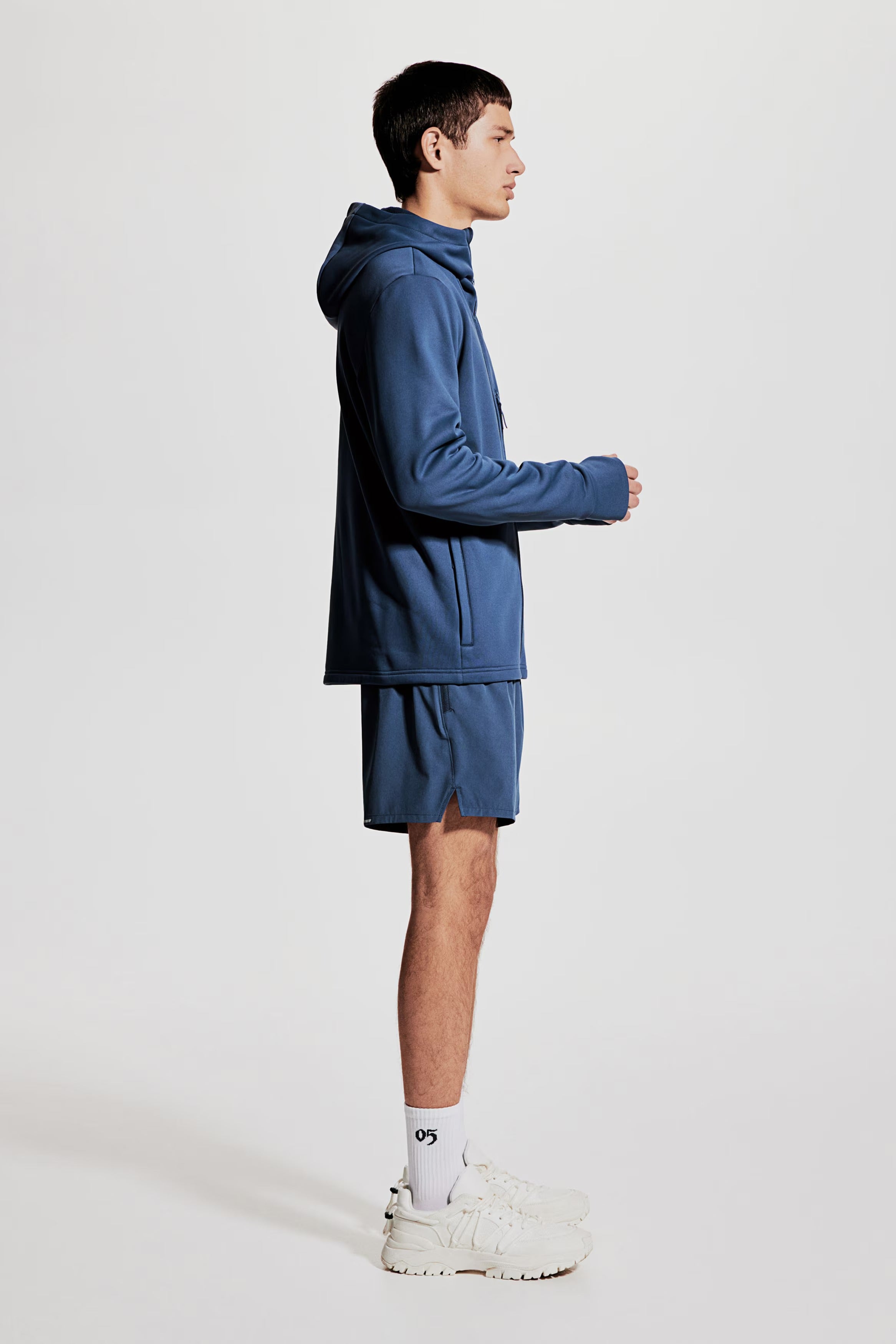 Eros jacka med dragkedja och huva, med fleece inuti