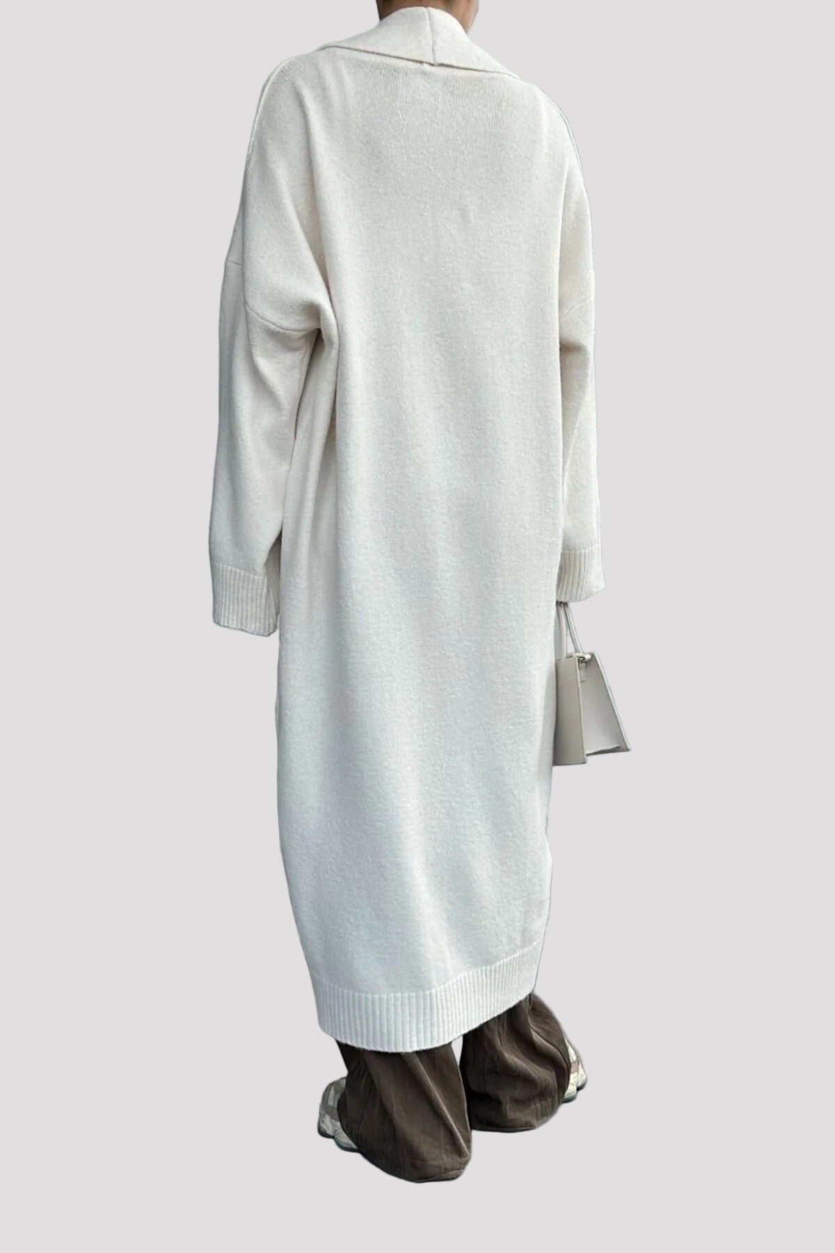 Tayya lång vit kofta