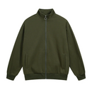 Bomullsjacka med dragkedja och fickor