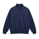 Bomullsjacka med dragkedja och fickor