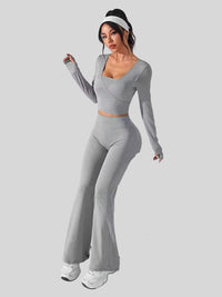 Grå tvådelad smal kostym