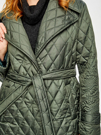 Kort, vattentät, termisk, bomullsfodrad jacka med nedfällbar krage