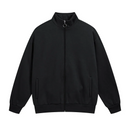 Bomullsjacka med dragkedja och fickor