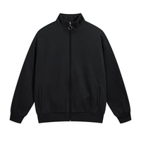 Bomullsjacka med dragkedja och fickor