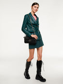 Lera grön ekologisk läderjacka