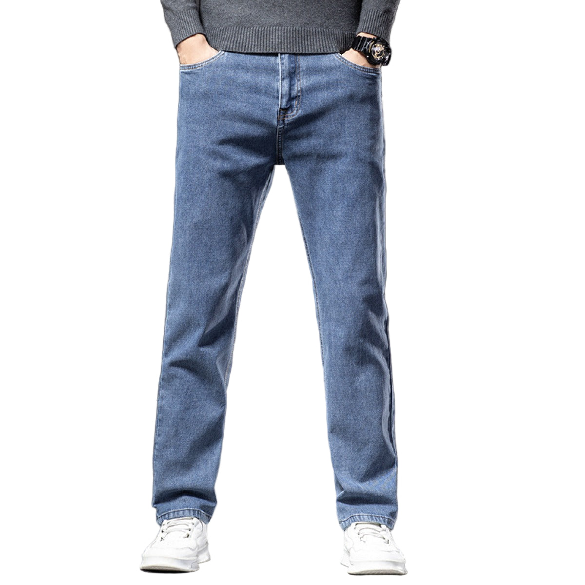 Stretchiga jeansbyxor