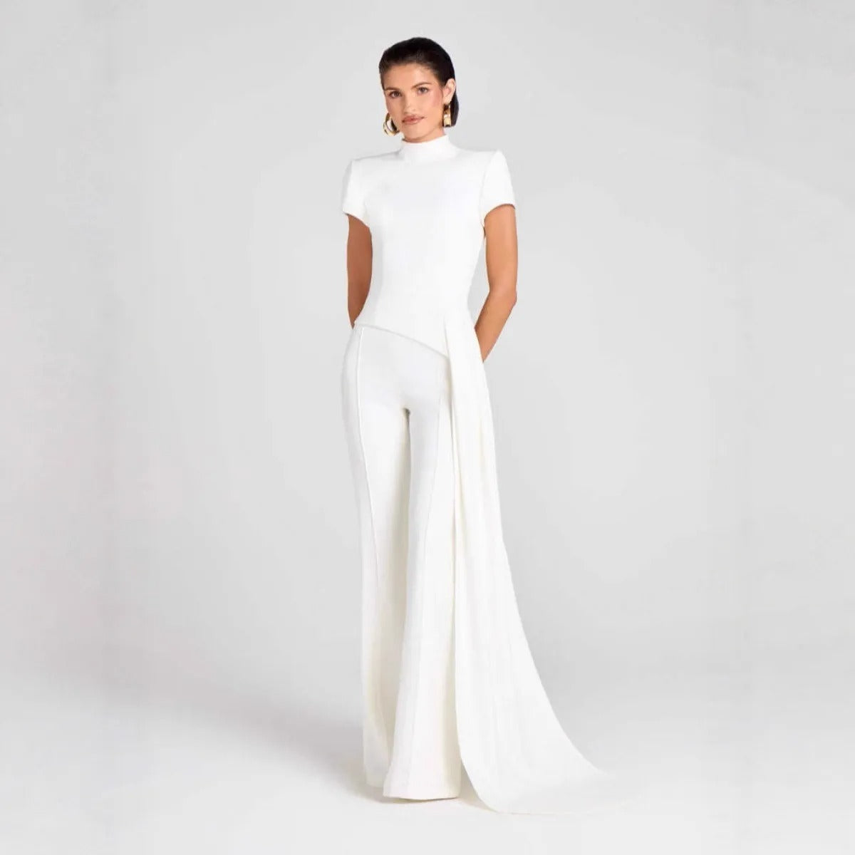 Elegant vit Viky-kostym