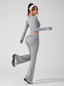 Grå tvådelad smal kostym