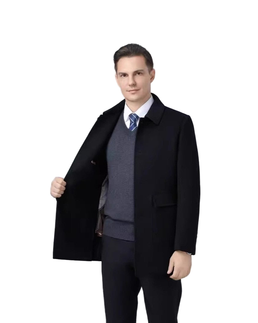 Zeno jacka med knappar och fickor