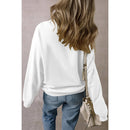 Loose long-sleeved sweater