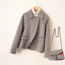 Andree kort dubbelsidig ullkappa