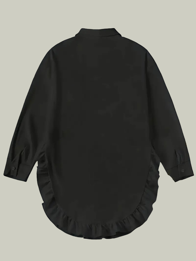 Ariy långärmad skjorta med volanger