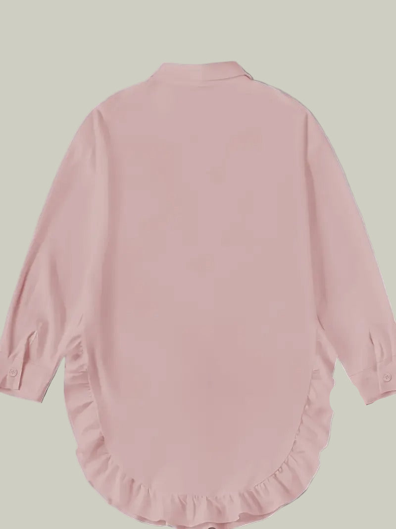 Ariy långärmad skjorta med volanger