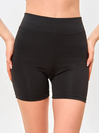 Svarta sportiga minishorts