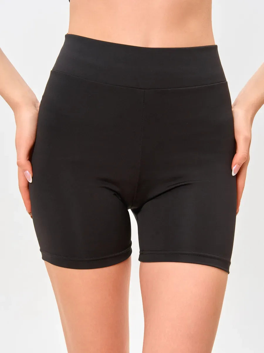 Svarta sportiga minishorts